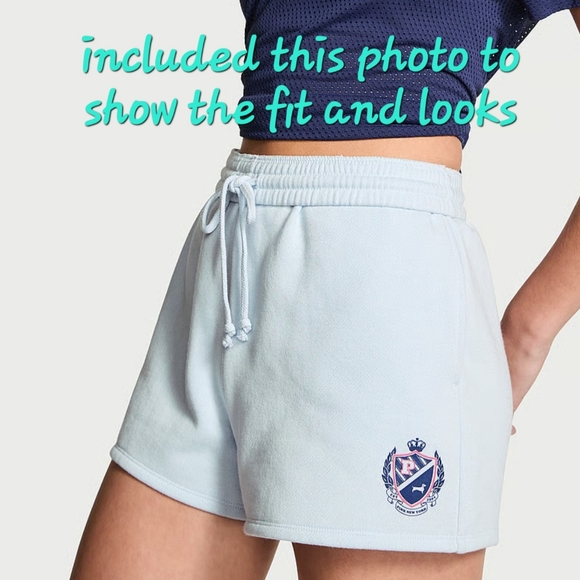 PINK IVY Fleece Sweat Short. Wild Rose. Size S - Picture 7 of 7